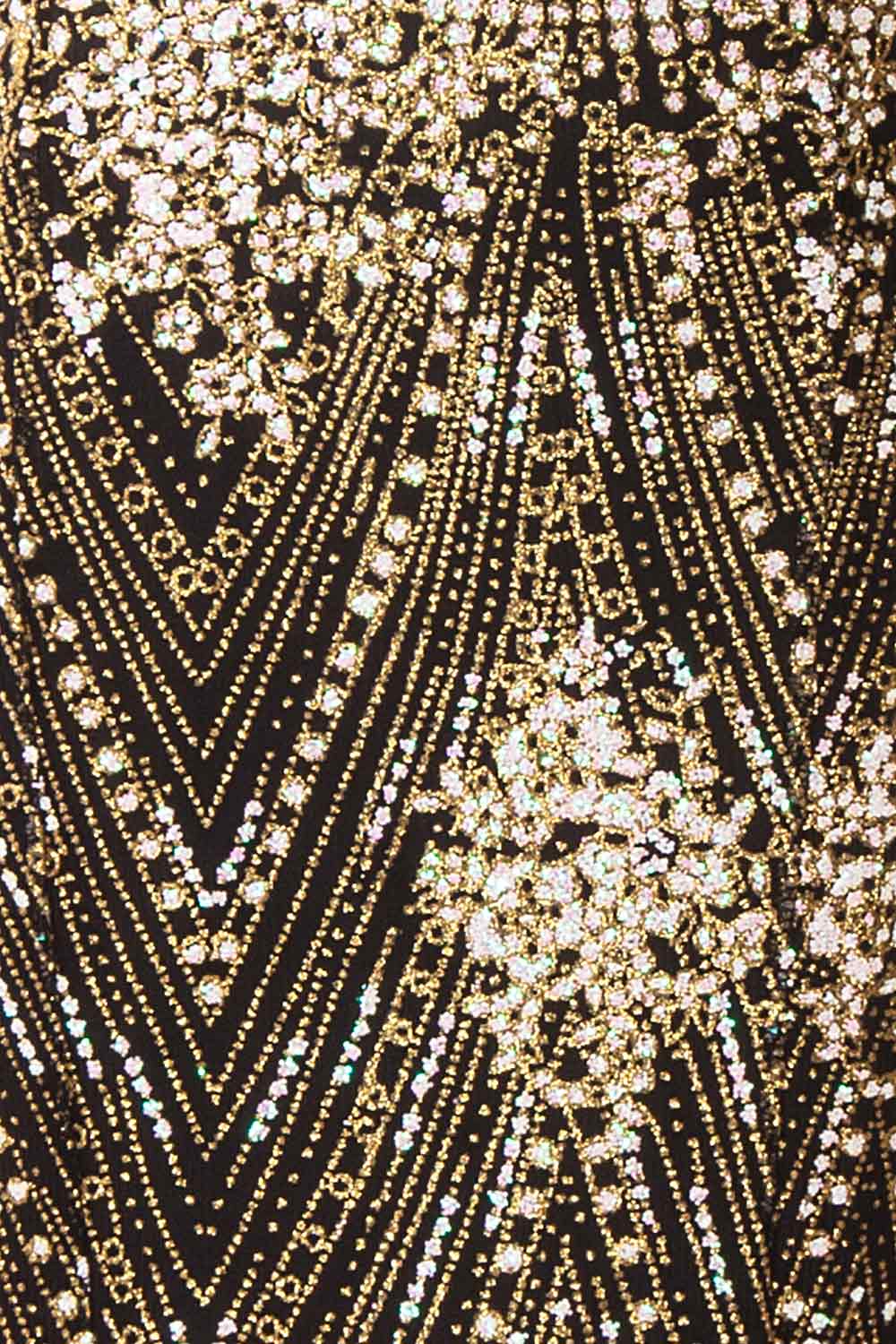 Liesel Black Plus Size Mermaid Gown | Robe | Boutique 1861 fabric detail