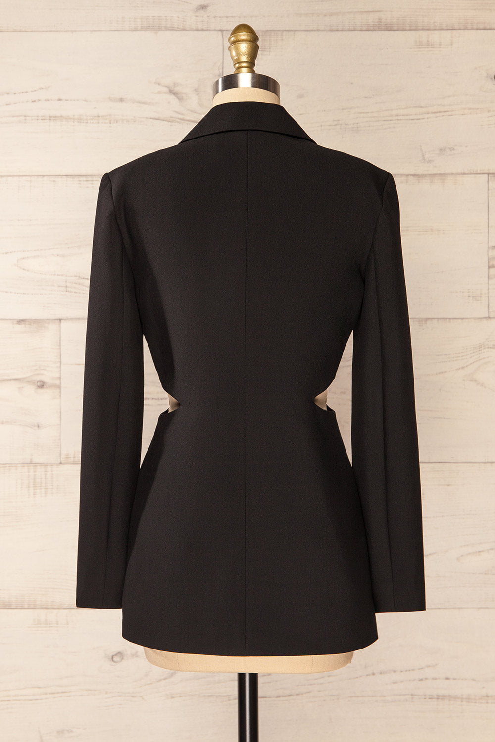 Linkoping Black | Blazer w/ Side Cut-Outs | La petite garçonne back view