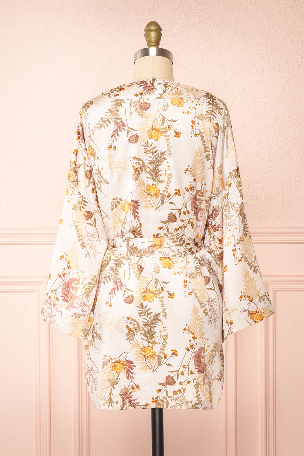 Linnea Short Floral Kimono | Boutique 1861 back view