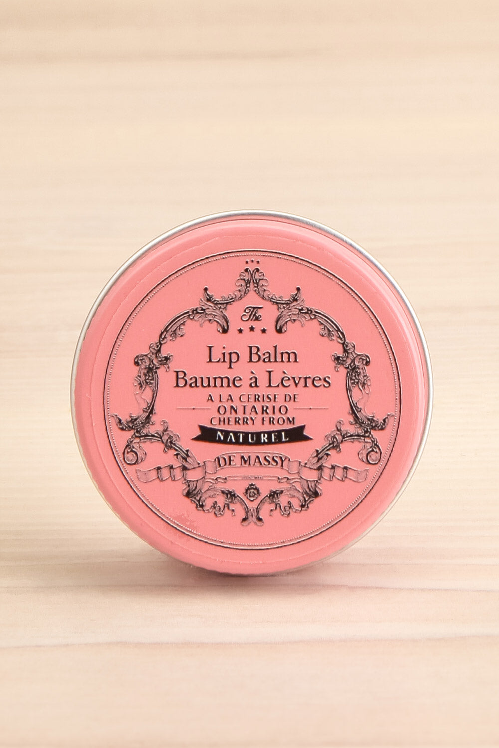 Lip Balm Cherry by De Massy | La petite garçonne close-up