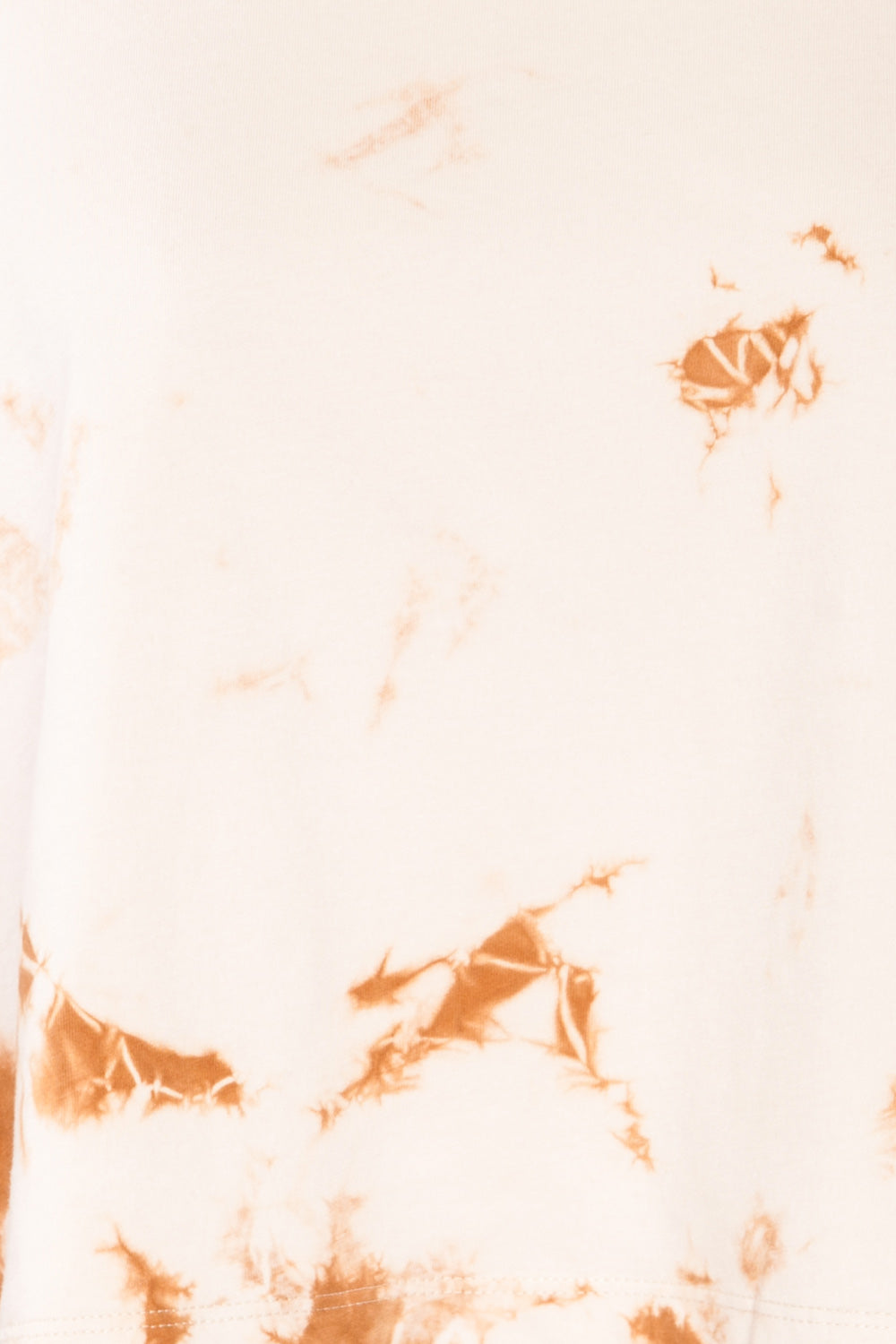 Lipik Beige Cropped Tie-Dye T-Shirt | La petite garçonne fabric