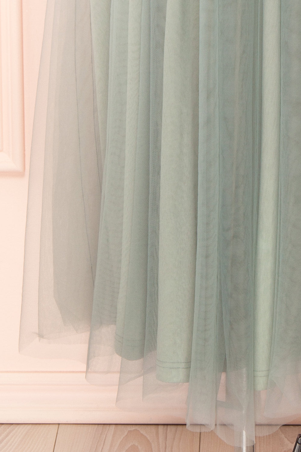 Lizzie Sage Midi Tulle Dress w/ Corset | Boutique 1861 bottom