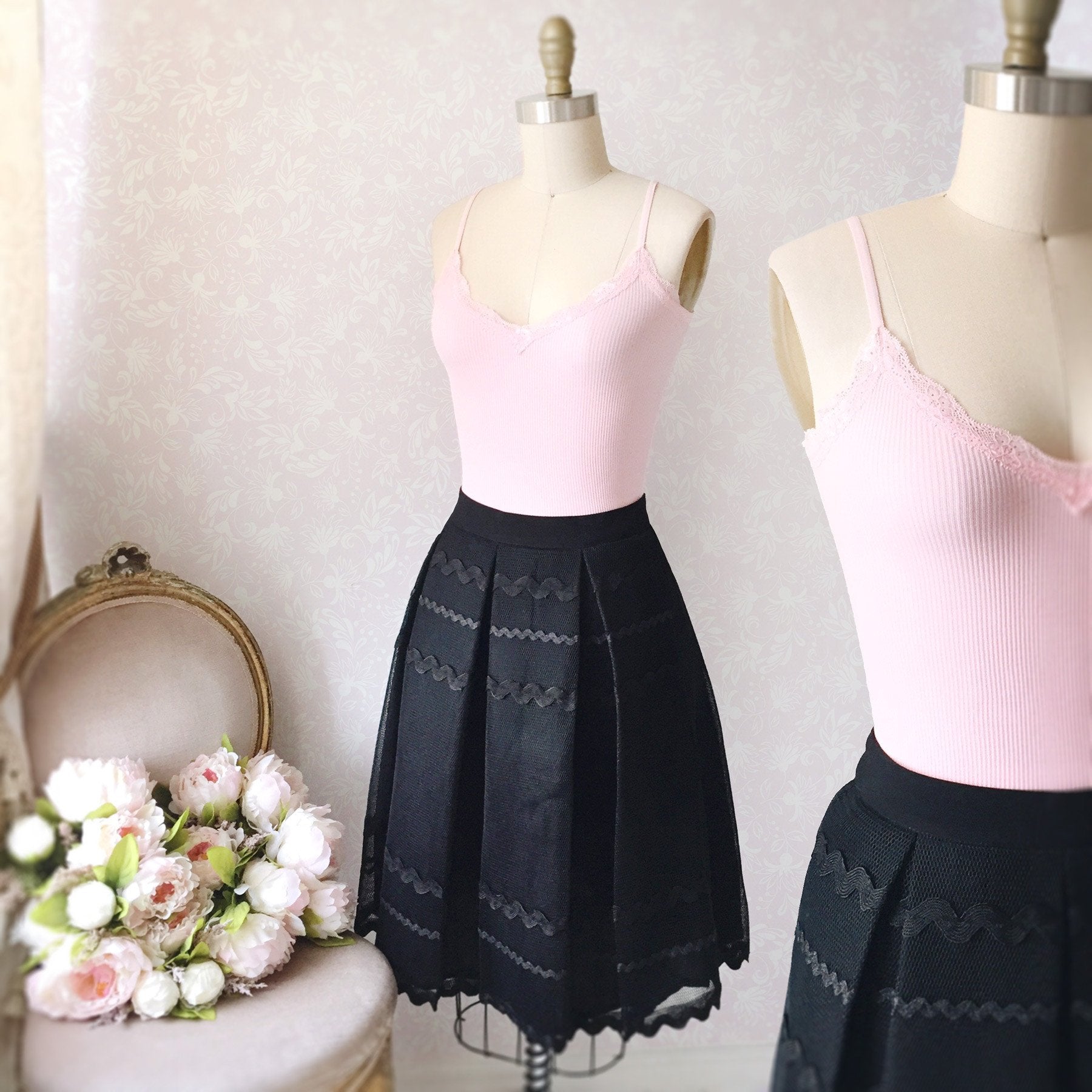 Lonia Blanc - White basic tank top with lace detail 8