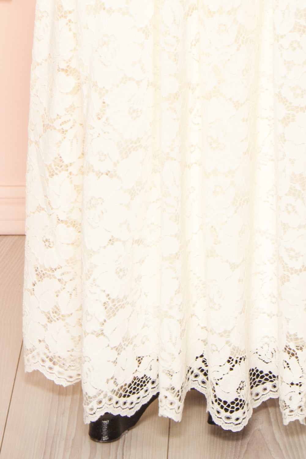 Loretta Lace Maxi Dress w/ Open-Back | Boudoir 1861 bottom