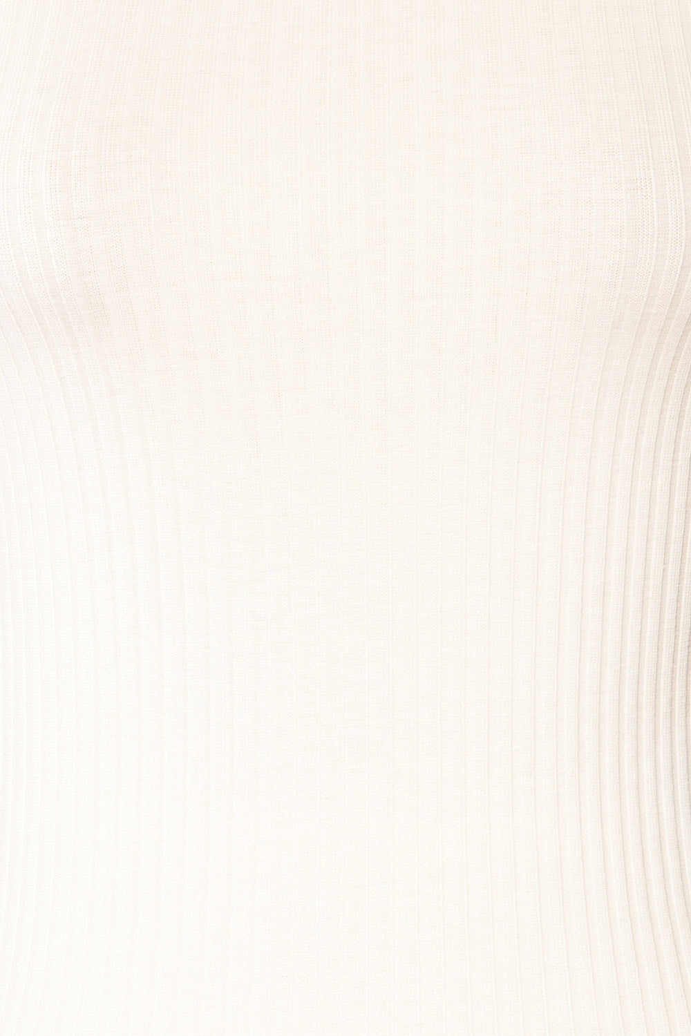 Loula White Ribbed Frill-Trimmed Crop Top | La petite garçonne fabric