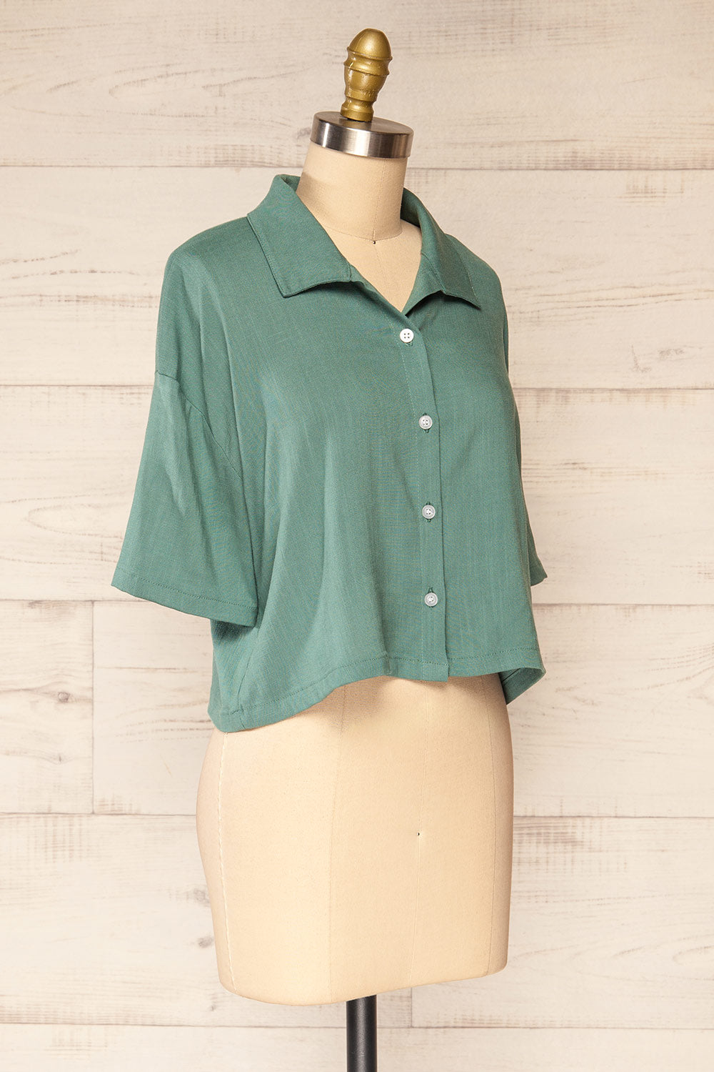 Lucaa Short Sleeve Watermelon Sugar Shirt | La petite garçonne side view