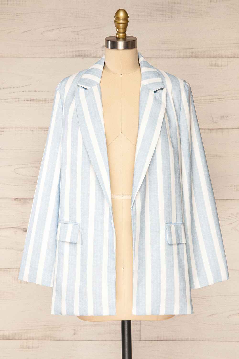Luciothe Striped Blazer | La petite garçonne front view