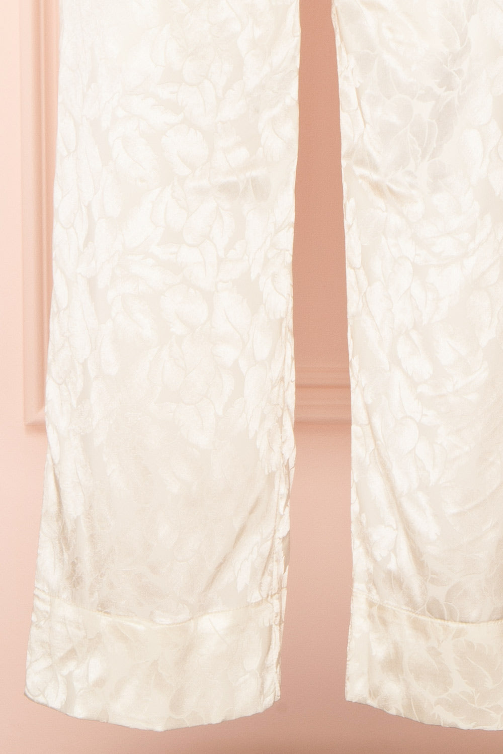 Ludita Ivory Satin Floral Print Pants | Boudoir 1861 bottom