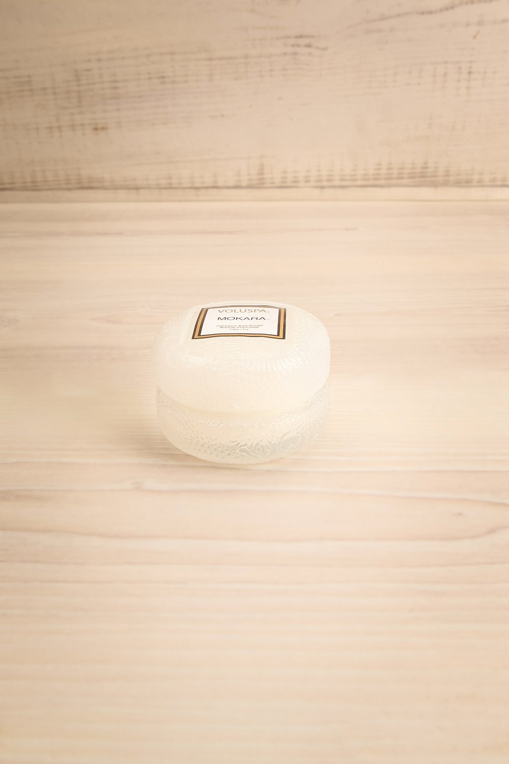 Macaron Candle Mokara | Voluspa | Boutique 1861 front