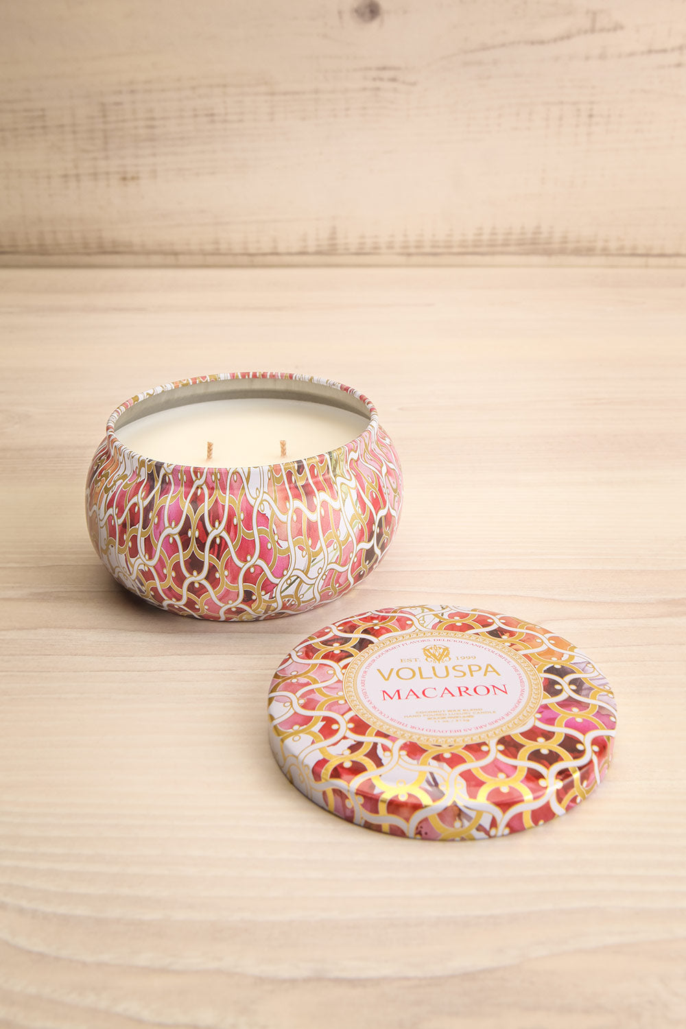 Maison Tin Candle Macaron | La petite garçonne open