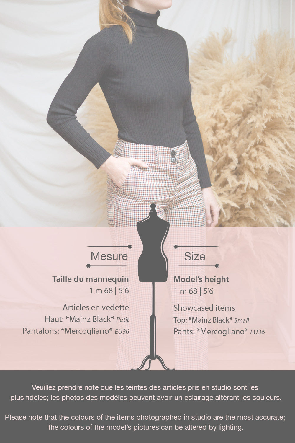 Mainz Wine Long Sleeve Turtleneck Bodysuit | La petite garçonne fiche