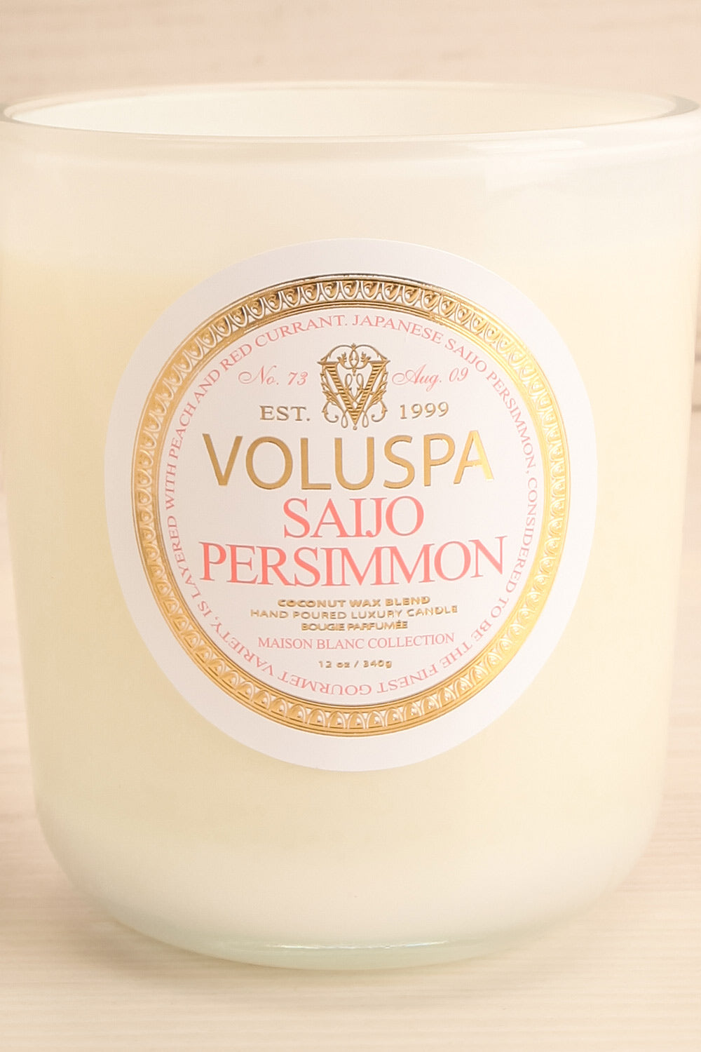 Maison Candle Saijo Persimmon | La petite garçonne close-up