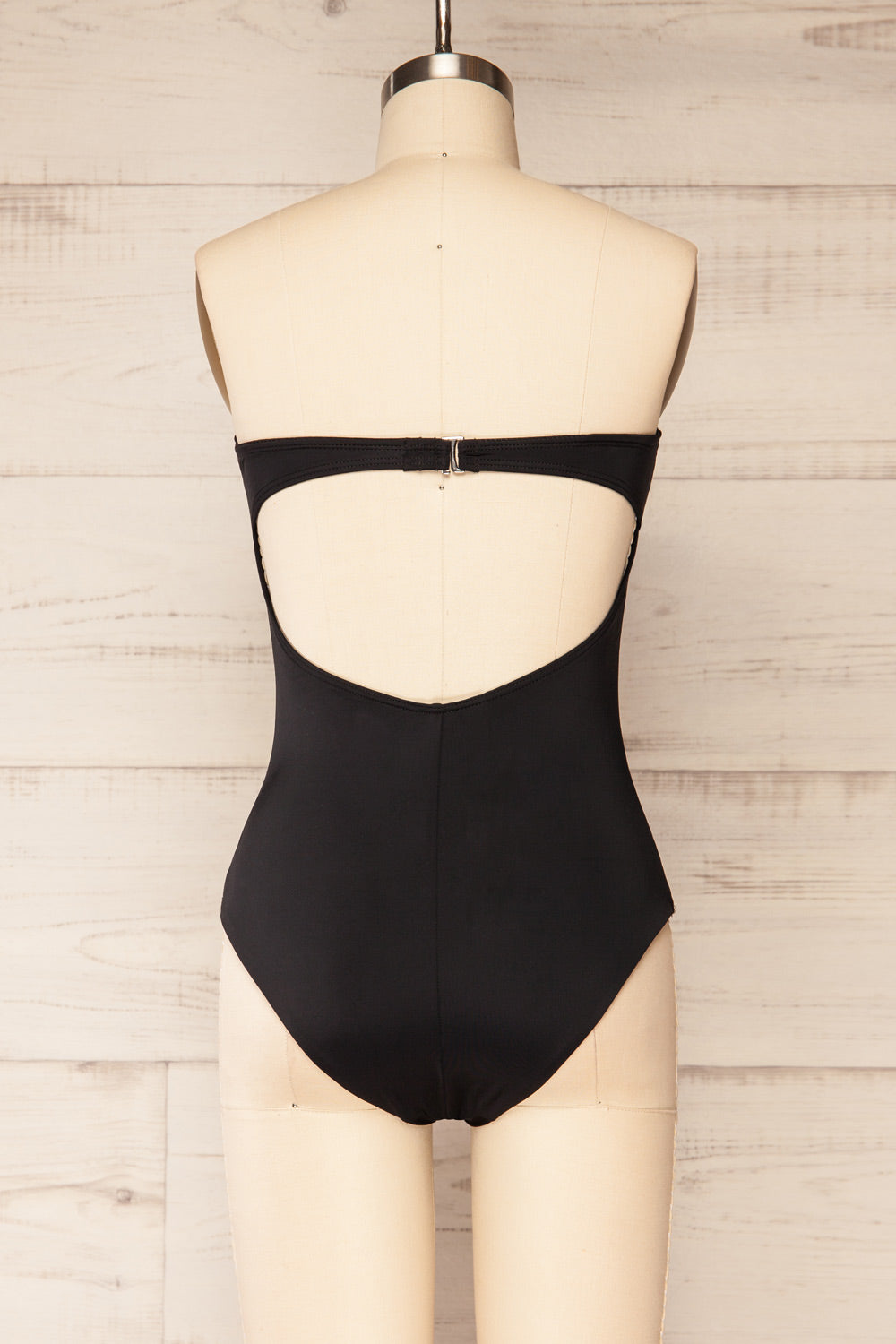 Mallow One-Piece Black Swimsuit | La petite garçonne - back view