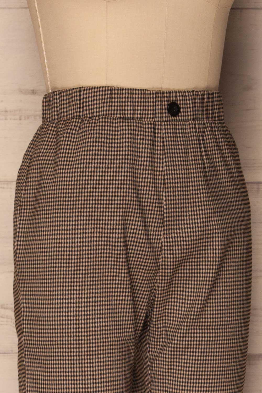 Marchenki Black & Beige Plaid Pants | La Petite Garçonne 4