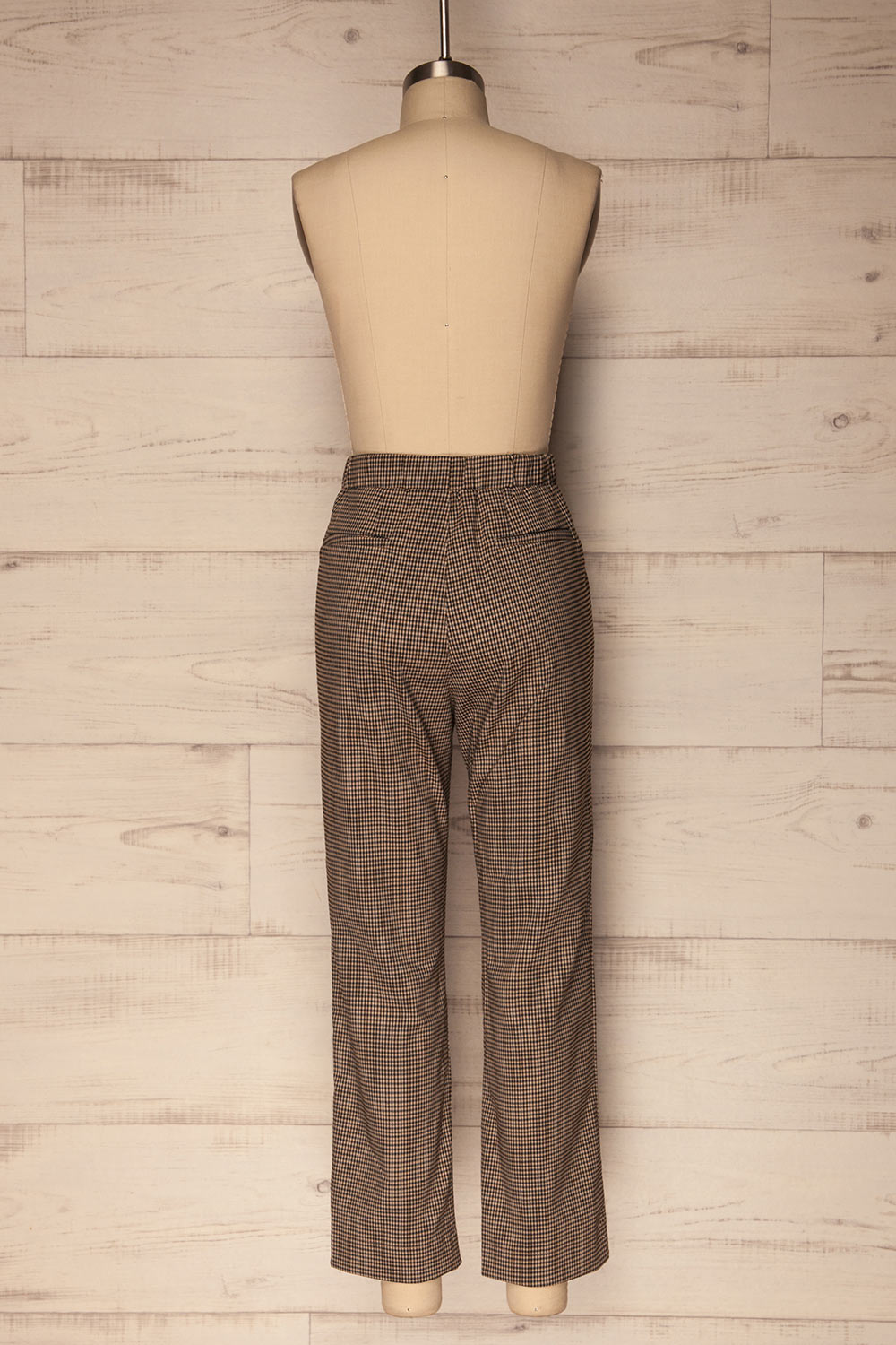 Marchenki Black & Beige Plaid Pants | La Petite Garçonne 5