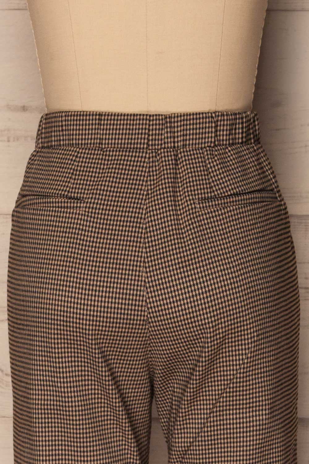 Marchenki Black & Beige Plaid Pants | La Petite Garçonne 6