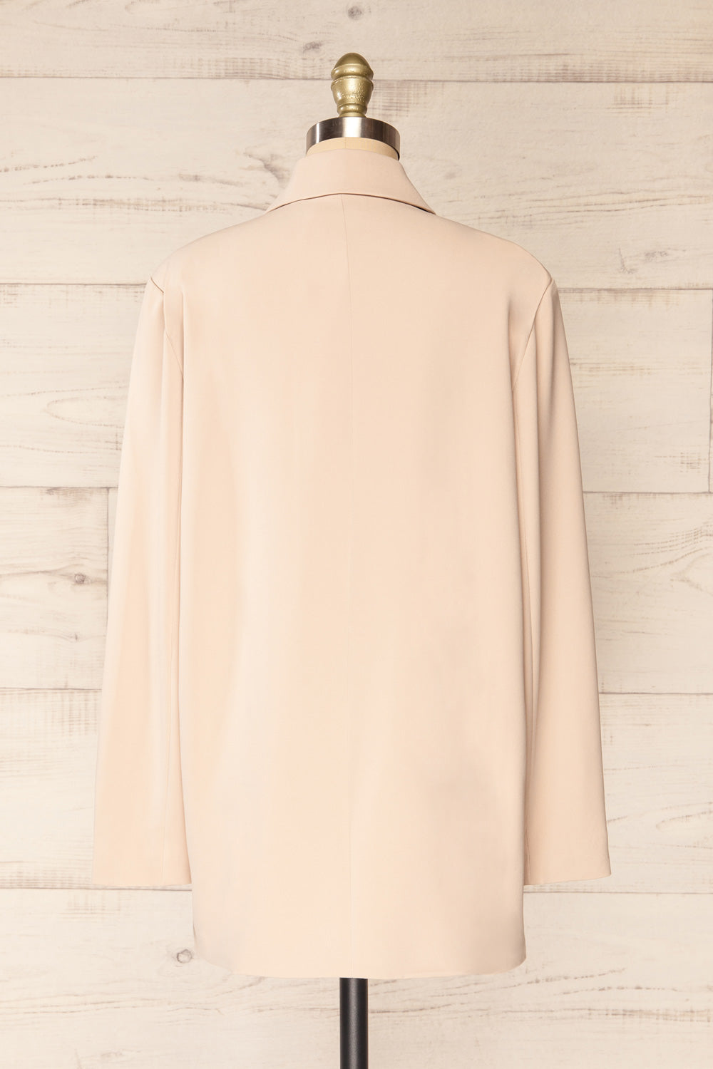 Marousi Beige Oversized Blazer | La petite garçonne back view