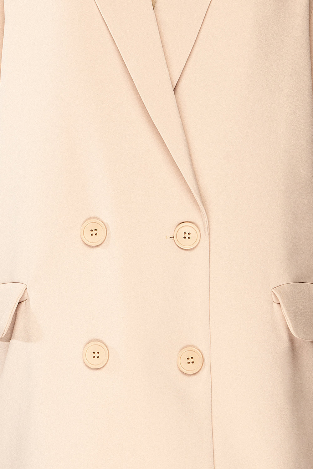 Marousi Beige Oversized Blazer | La petite garçonne fabric