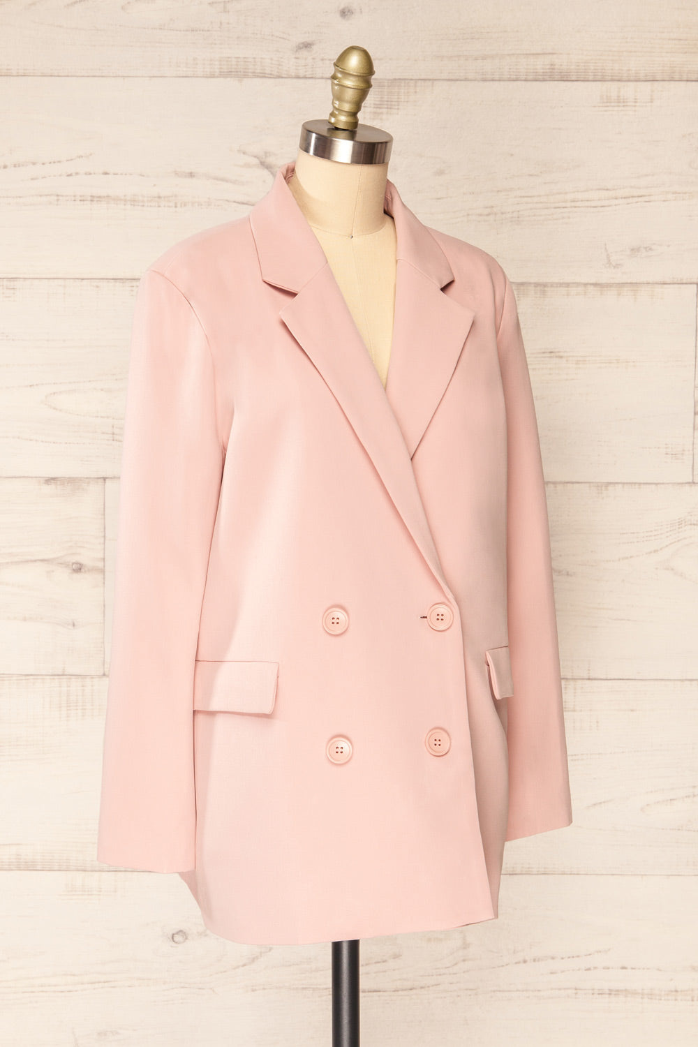 Marousi Pink Oversized Blazer | La petite garçonne side view