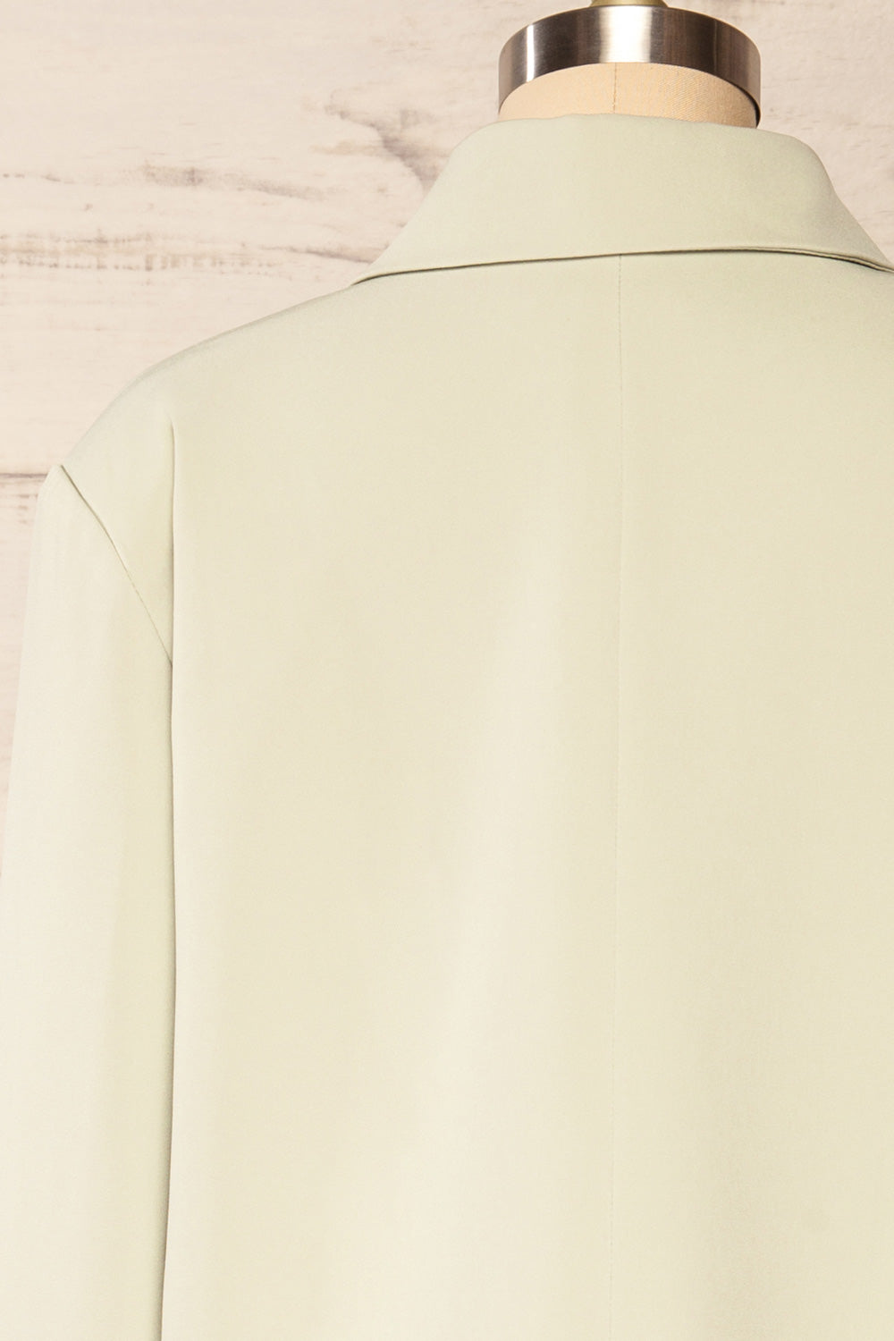 Marousi Sage Oversized Blazer | La petite garçonne back close up
