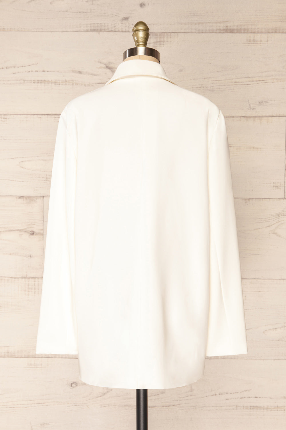 Marousi White Oversized Blazer | La petite garçonne back view