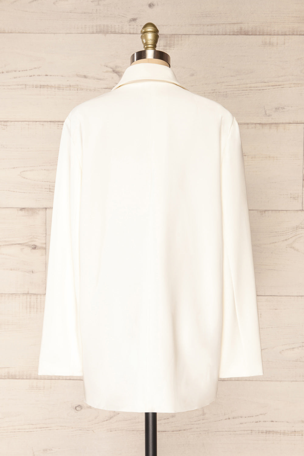 Marousi White Oversized Blazer | La petite garçonne  back view