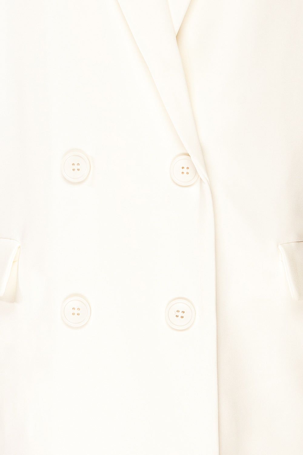 Marousi White Oversized Blazer | La petite garçonne fabric