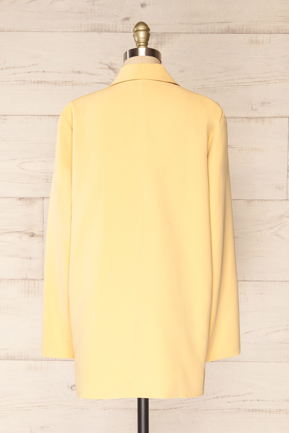 Marousi Yellow Oversized Blazer | La petite garçonne back view