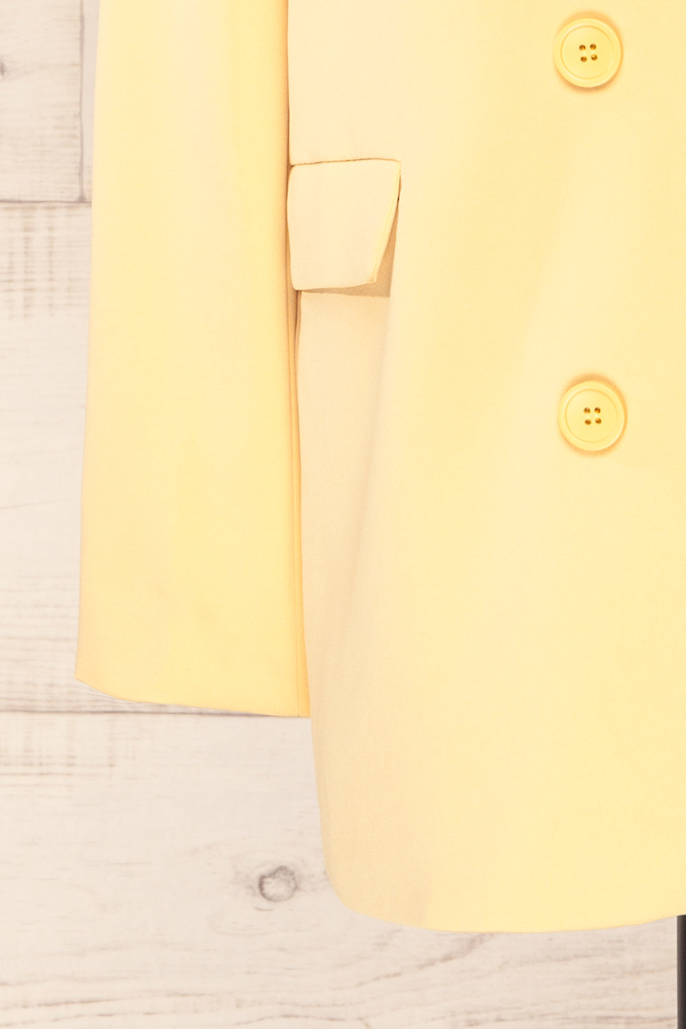 Marousi Yellow Oversized Blazer | La petite garçonne sleeve