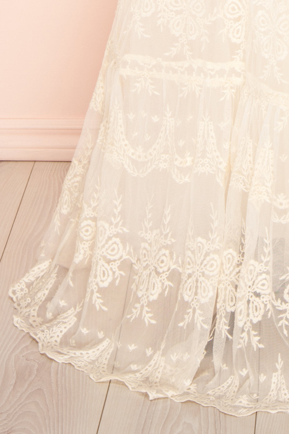 Mary-Grace One Shoulder Embroidered Maxi Dress | Boudoir 1861 bottom