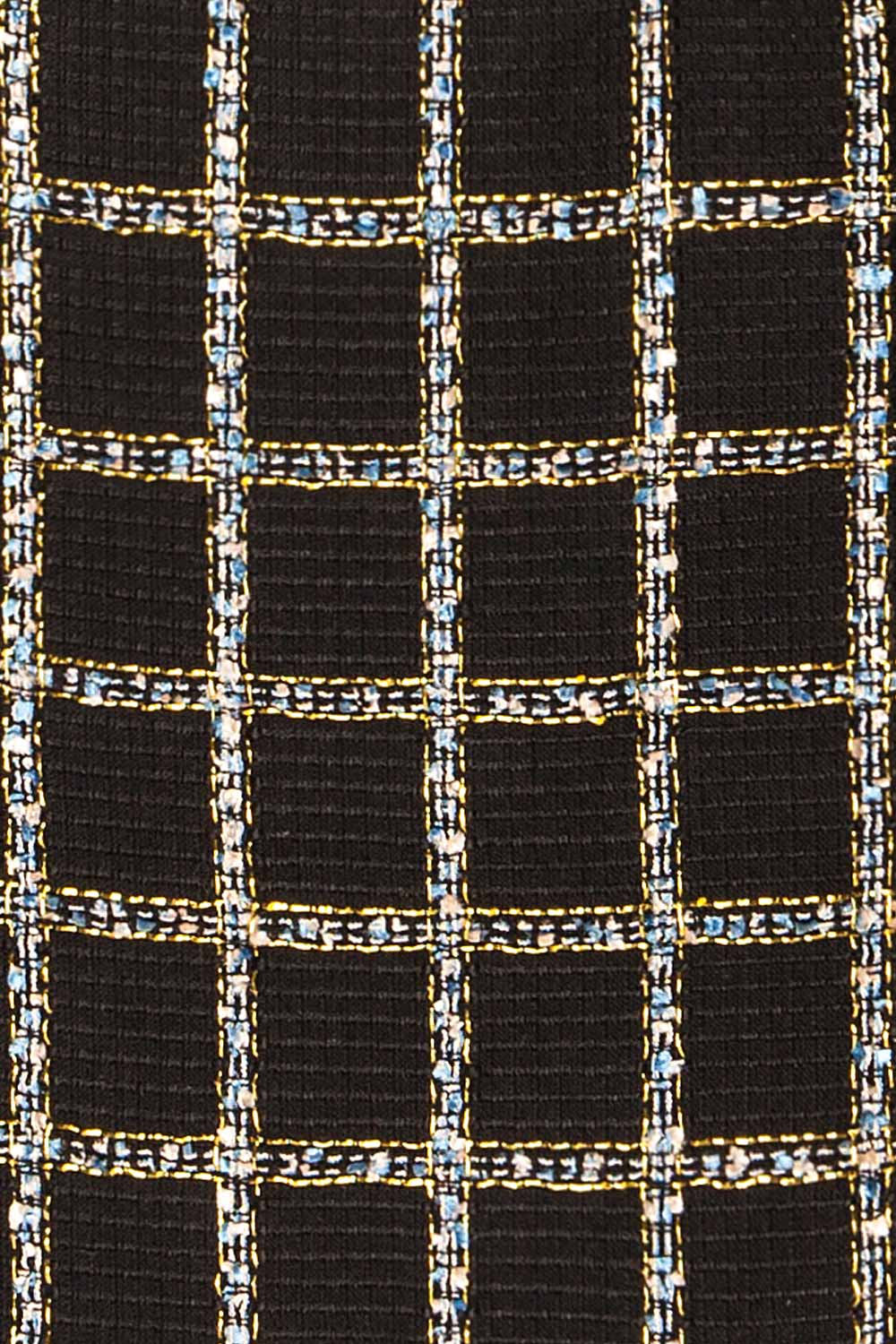 Maximoff Short Fitted Textured Dress | La petite garçonne fabric