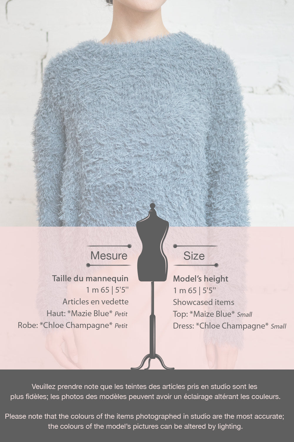 Mazie Cream Fuzzy Cropped Sweater | Boutique 1861 fiche