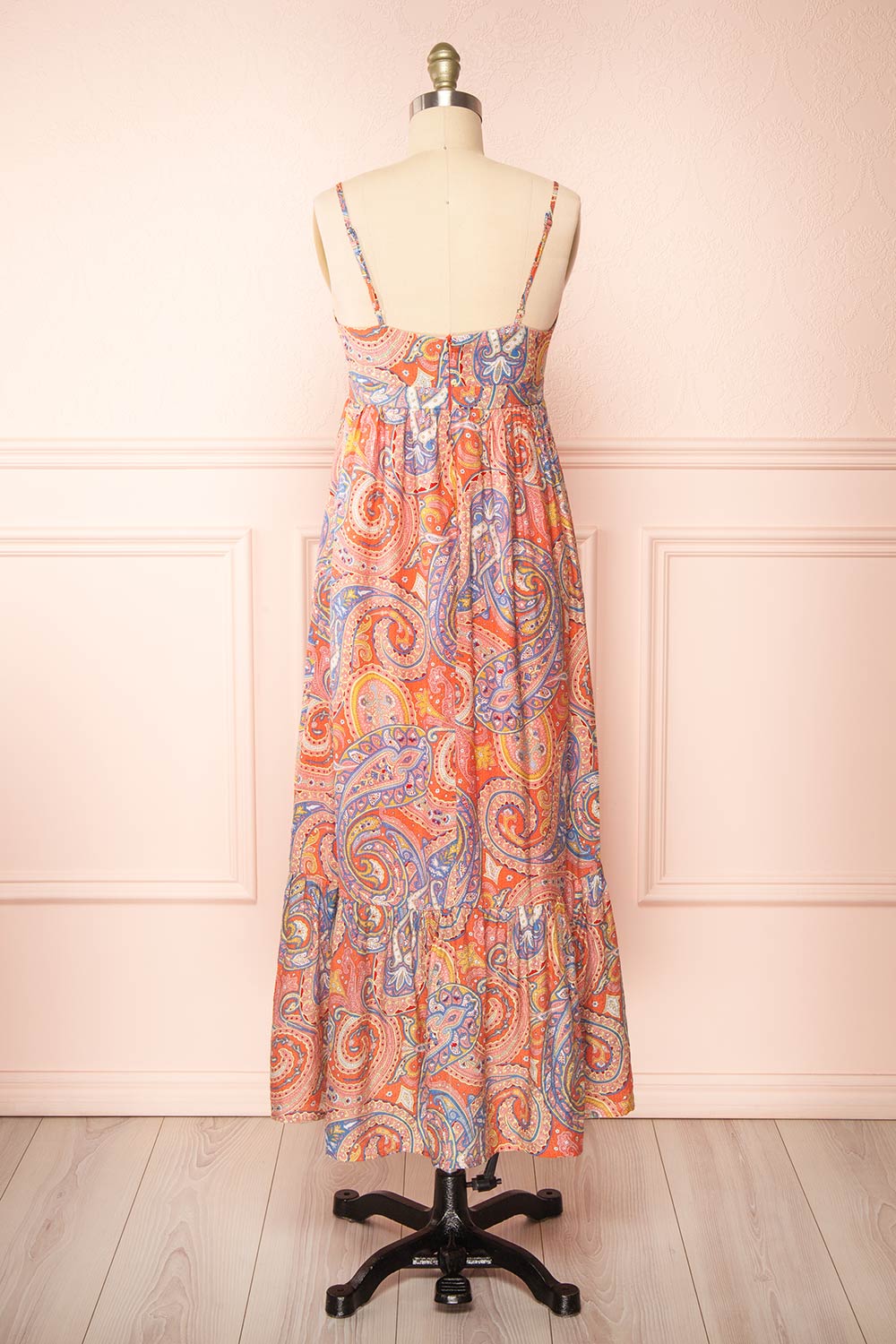 McKinley Paisley Midi Dress | Boutique 1861 back view