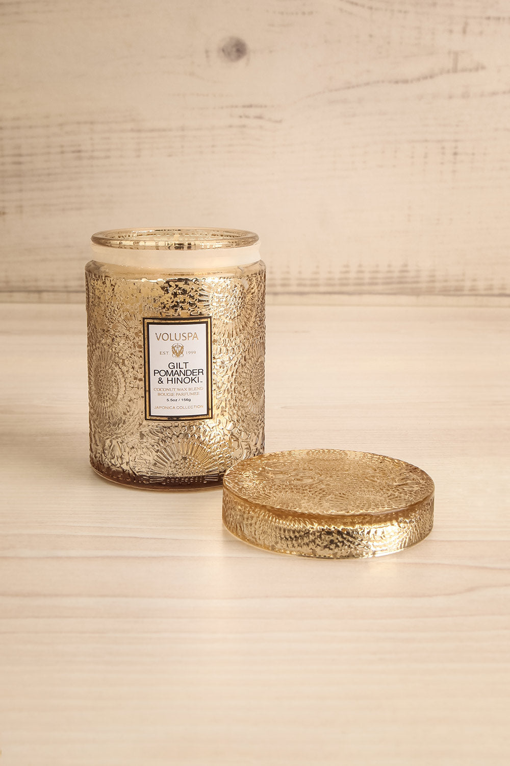 Medium Glass Candle Mokara by Voluspa | La petite garçonne open