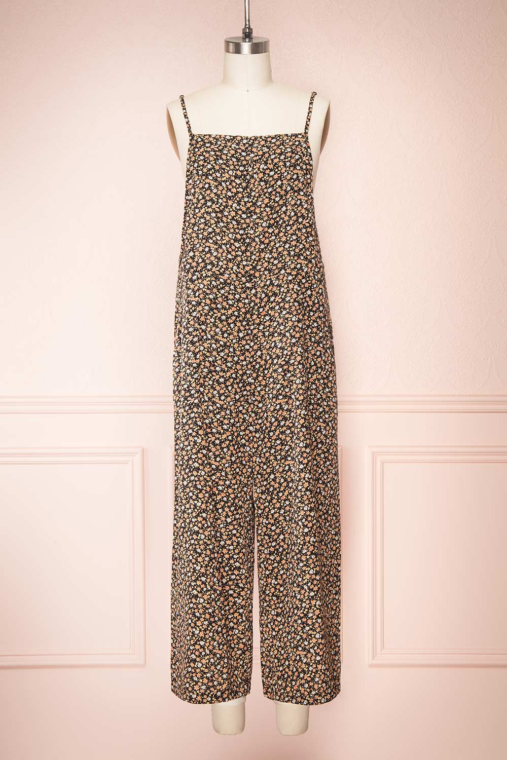 Mensae Floral Patterned Wide Leg Jumpsuit | Boutique 1861 front view