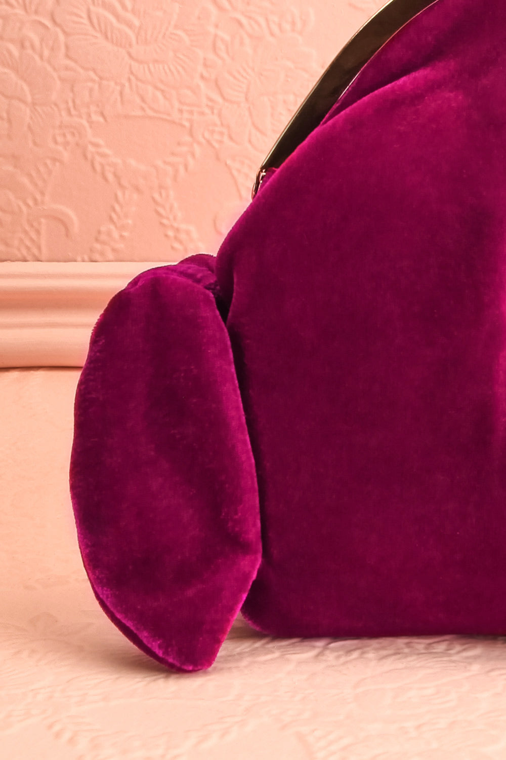 Merlini Fuchsia | Velvet Clutch