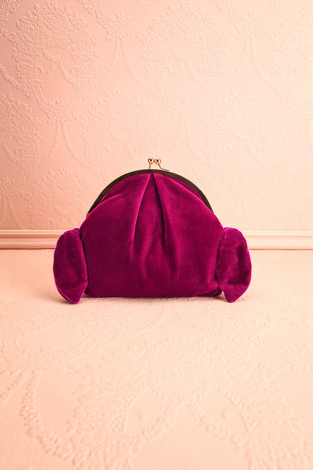 Merlini Fuchsia | Velvet Clutch