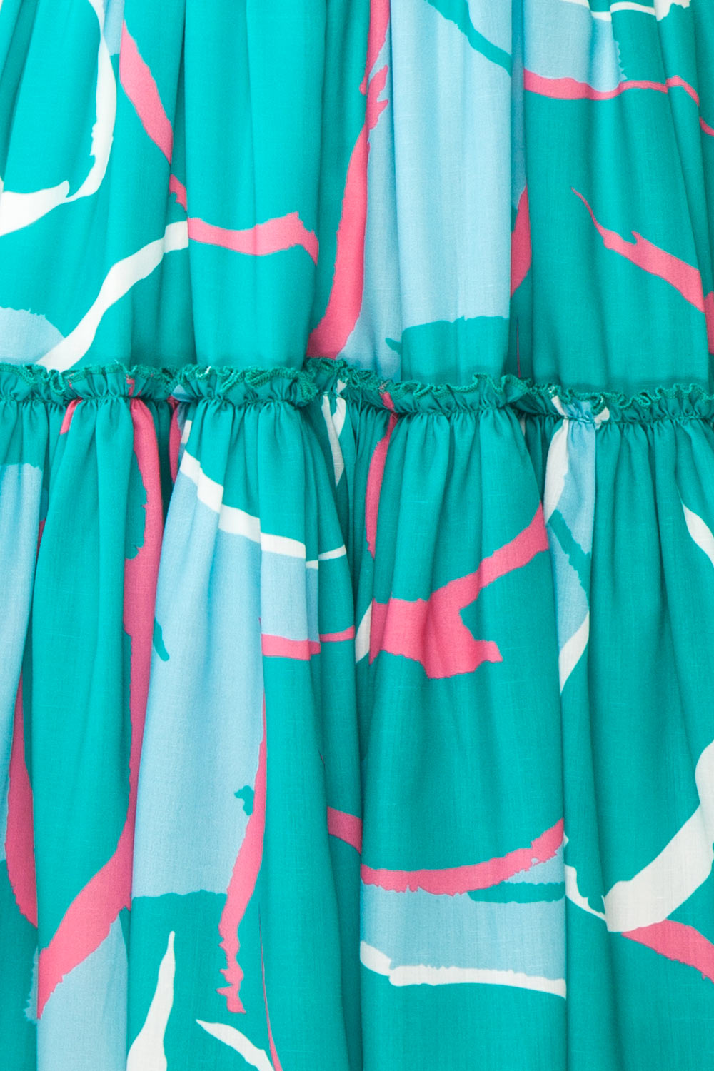 Merryweather Short A-line Dress w/ Abstract Print | Boutique 1861 fabric