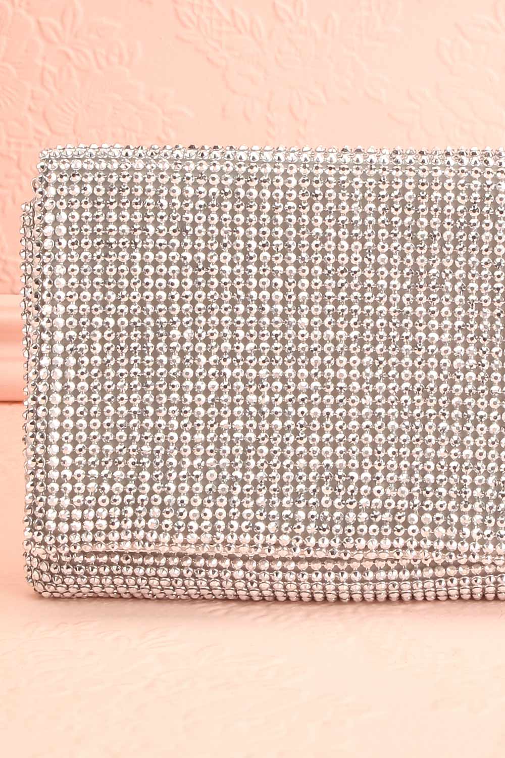 Meryt Silver Crystal Clutch | Sac à Main | Boutique 1861 close-up