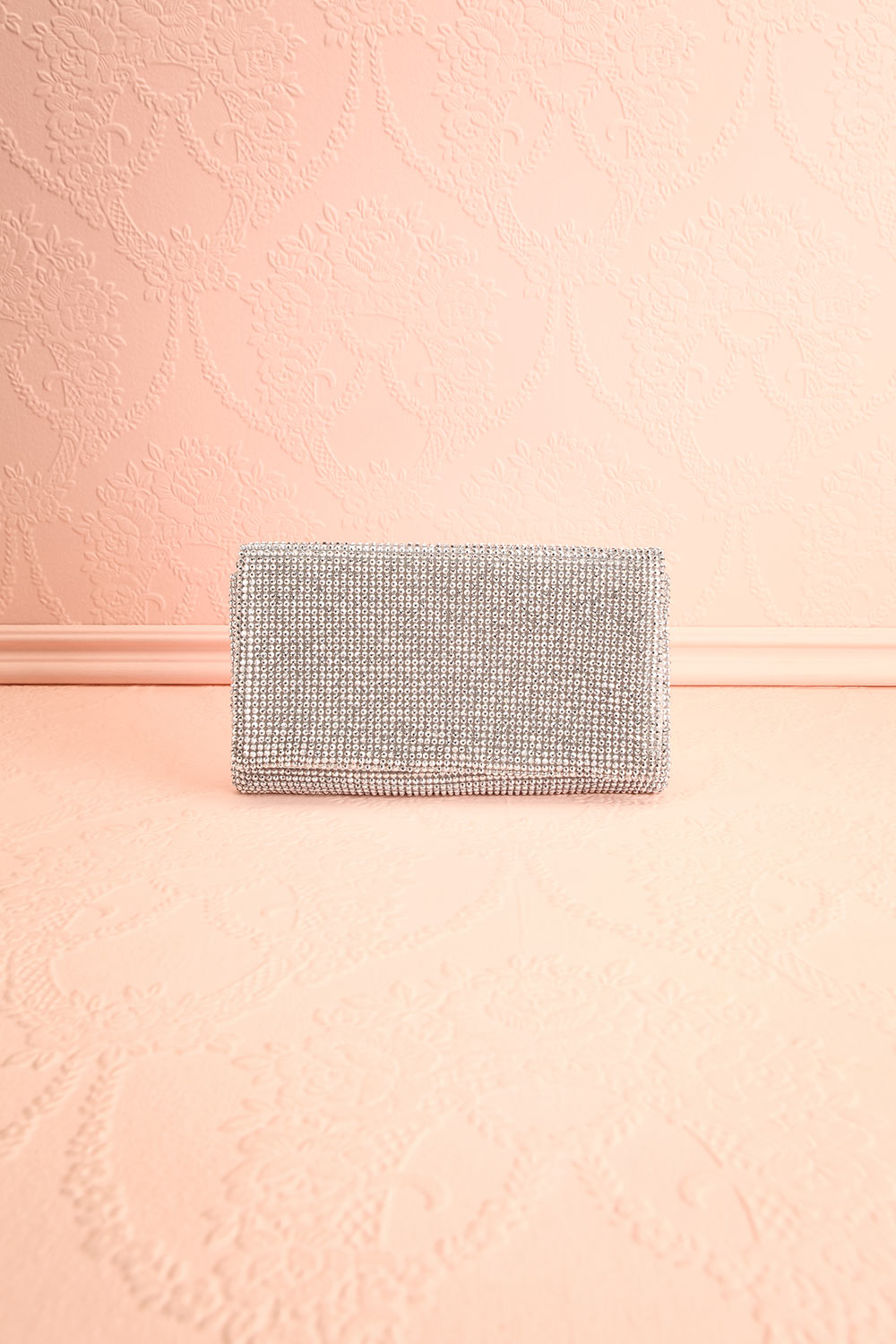 Meryt Silver Crystal Clutch | Sac à Main | Boutique 1861 front view