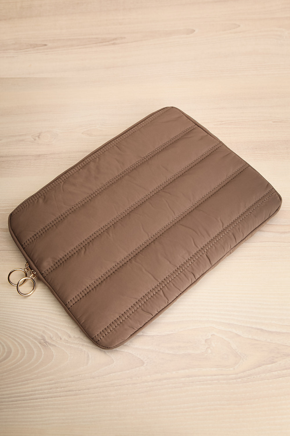 pink computers mytagalongs laptop sleeve Metta Brown Padded Laptop Sleeve