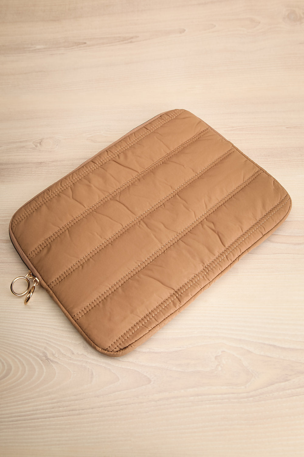 Metta Taupe Pochette pour Ordinateur Portable Matelassée