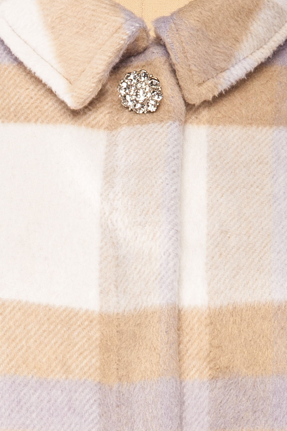 Micheil Cropped Plaid Jacket | La petite garçonne fabric