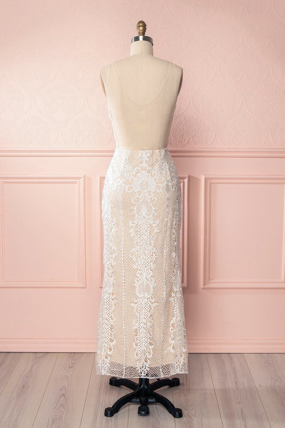Micheline Ivory Lace Midi Bridal Dress | Boudoir 1861