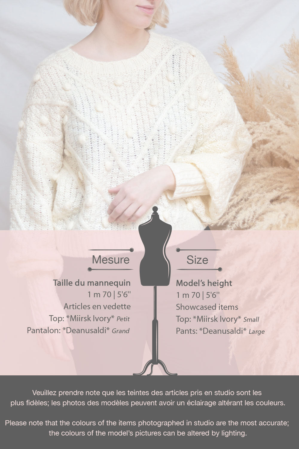 Miirsk Ivory Knit Sweater with Pompoms | La petite garçonne fiche