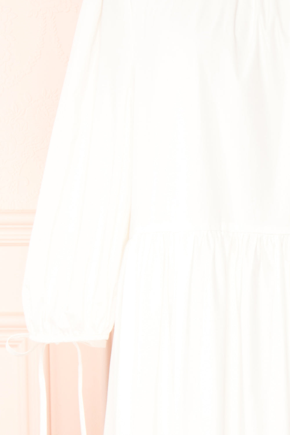 Mikki Ivory Wide Layered Long Sleeve Dress | Boutique 1861 sleeve