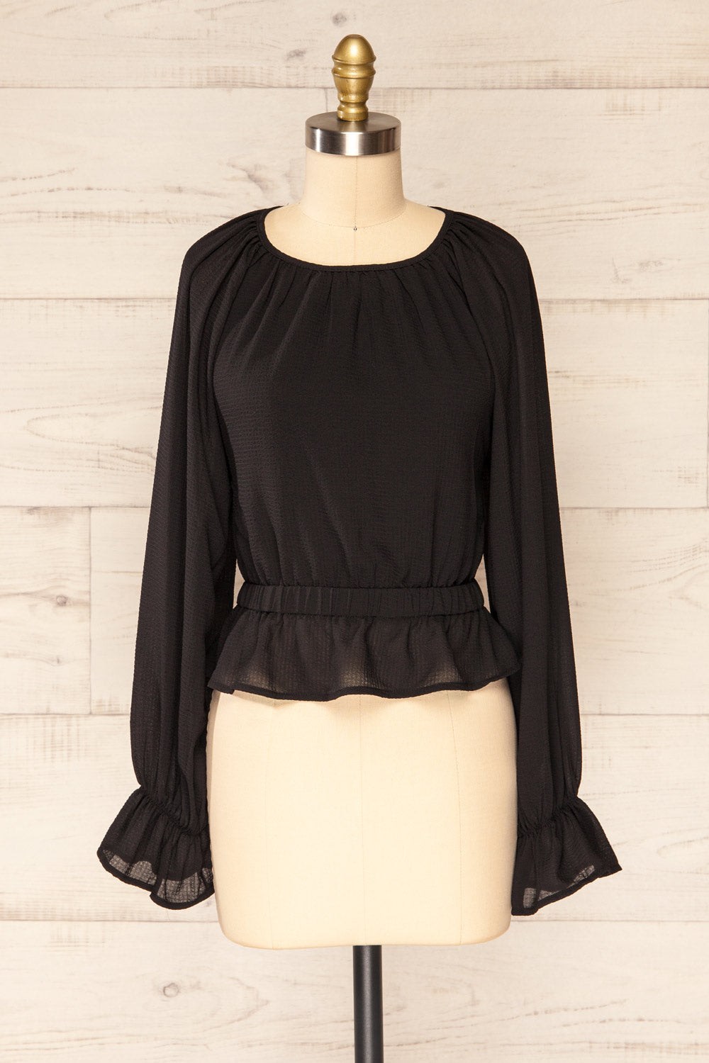 Milanox Lace-Up Open Back Top | La petite garçonne front view