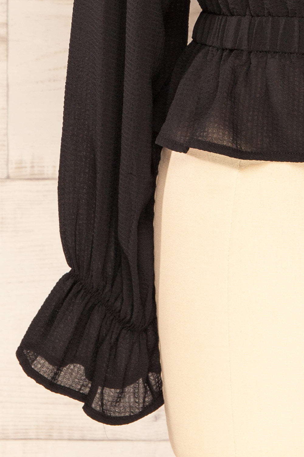 Milanox Lace-Up Open Back Top | La petite garçonne sleeve