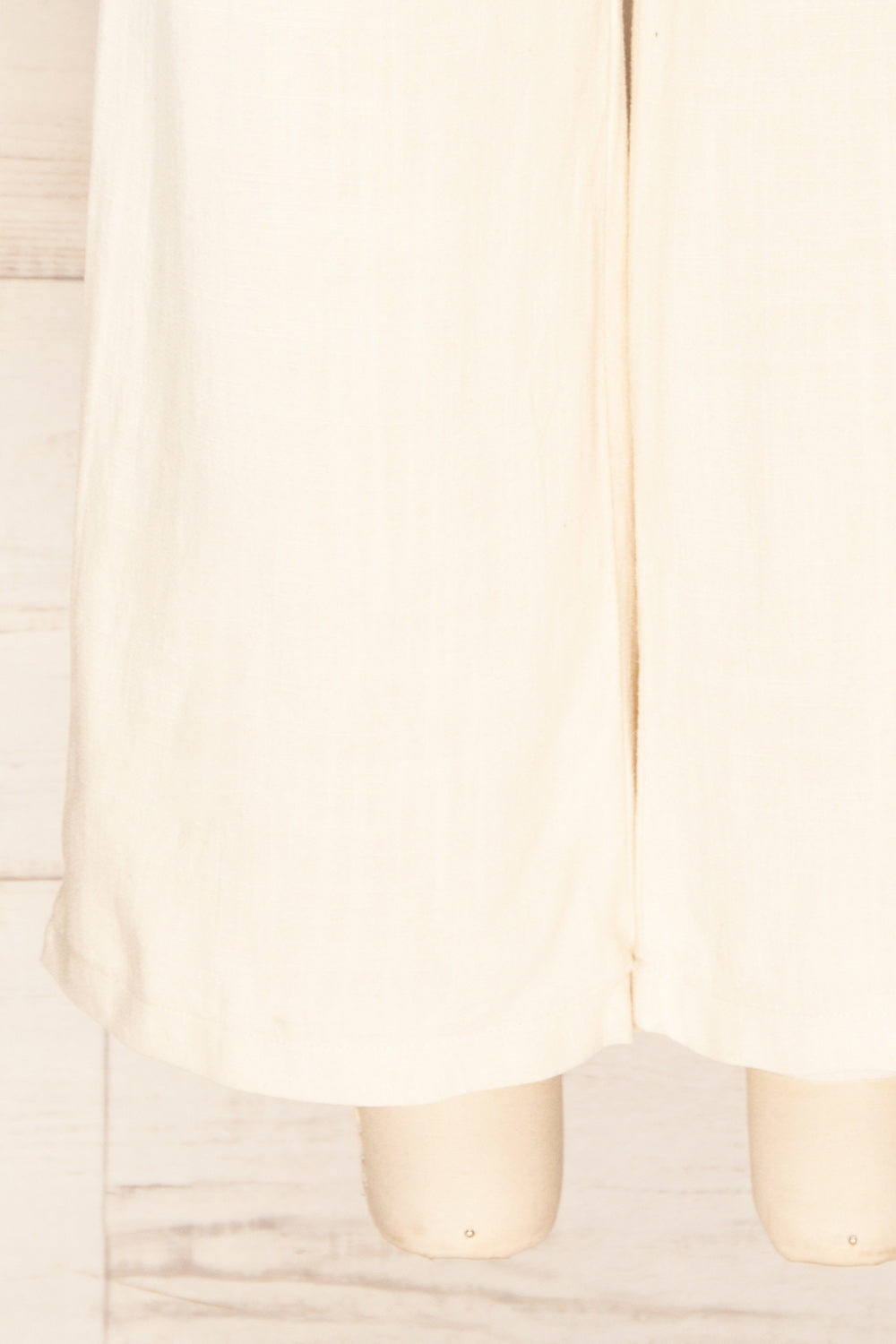 Mimy Beige High Waist Wide Leg 3/4 Pants | La petite garçonne bottom