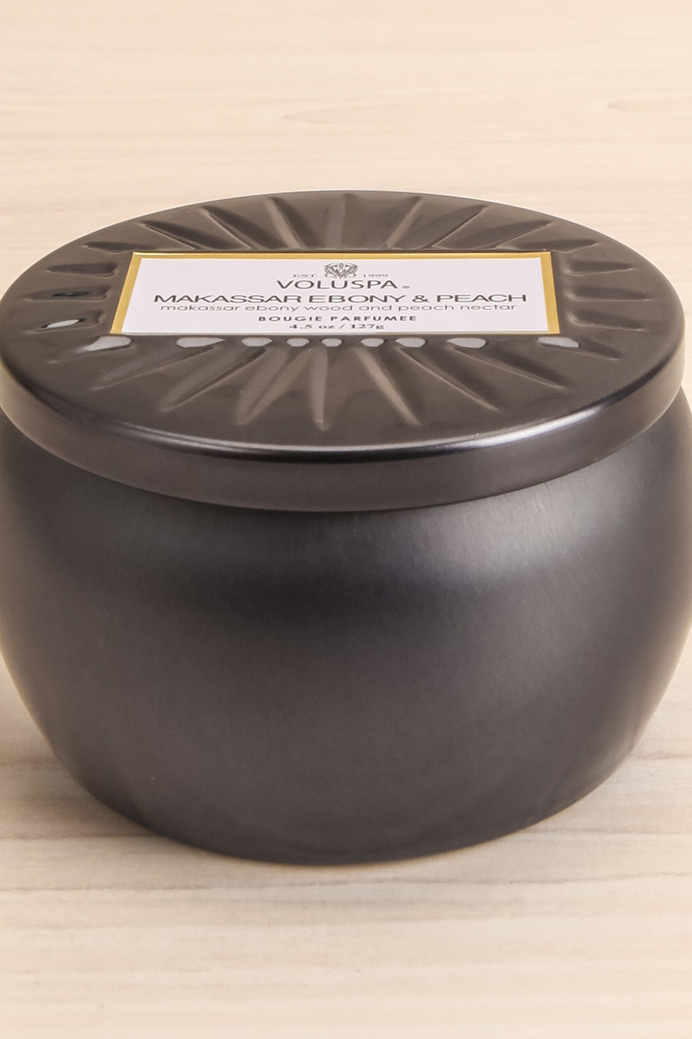 Mini Tin Candle Makassar Ebony Peach | La Petite Garçonne Chpt. 2 2